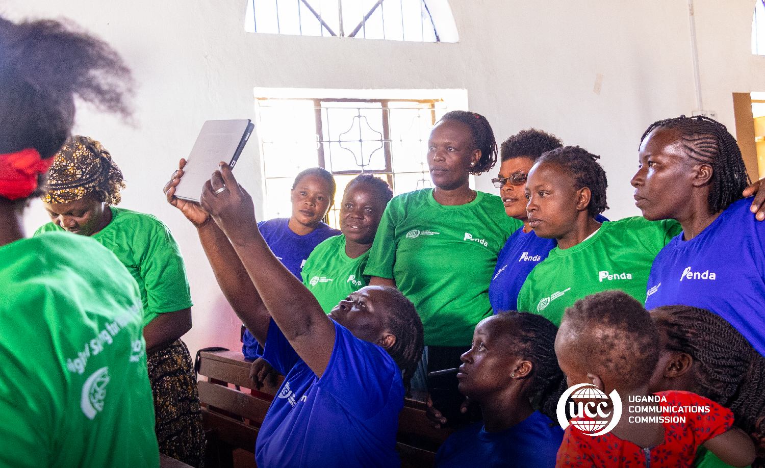 Cohort members testing tablet photography and digital communication workflows together.